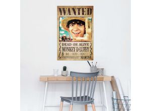 8714597648263 - Poster REINDERS One Piece - wanted monkey d Luffy braun (farbe bild(er) braun) B61cm H915cm T01cm Holzwerkstoff Bilder 8714597648263 - Poster REINDERS One Piece - wanted monkey d Luffy braun (farbe bild(er) braun) B61cm H915cm T01cm Holzwerkstoff Bilder