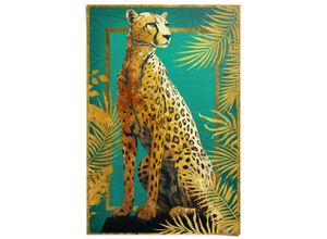 8714597653762 - Poster REINDERS Cheetah Pose gold (farbe bild(er) gold) B61cm H915cm T01cm Bilder