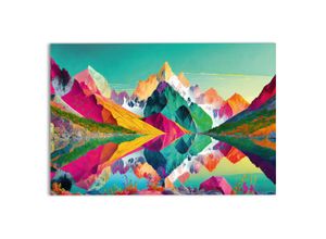 8714597655339 - Glasbild BRIGHT MOUNTAINS (BHT 78x116x120 cm)