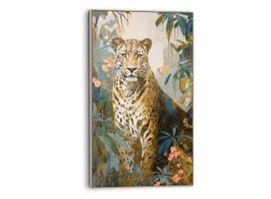 8714597655377 - Wandbild REINDERS Gold Cat Bilder Gr B H T 70 cm x 118 cm x 37 cm grün Kunstdrucke