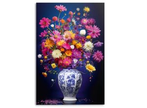 8714597655674 - Glasbild DELFT FLOWERS (BHT 78x116x120 cm)