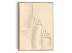 8714597661491 - Wandbild REINDERS Knot - sand beige (farbe bild(er) beige) B50cm H70cm T3cm Bilder Wohnzimmer - Beige - MDF - Abstrakt - 50x70 cm
