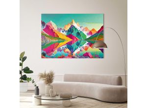 8714597661606 - Deco-Panel REINDERS Terra Mountains Bilder Gr B H T 140 cm x 100 cm x 2 cm bunt Kunstdrucke