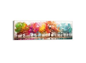 8714597661996 - Wandbild REINDERS Colour Forest Bilder Gr B H T 52 cm x 156 cm x 3 cm bunt