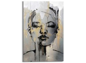 8714597662498 - Bild GOLDEN FACE (BHT 60x90x2 cm)