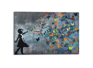 8714597670073 - Deco-Panel REINDERS Mädchen im Stil von Banksy bunt (farbe bild(er) mehrfarbig) B90cm H60cm T2cm Bilder 8714597670073 - Deco-Panel REINDERS Mädchen im Stil von Banksy bunt (farbe bild(er) mehrfarbig) B90cm H60cm T2cm Bilder