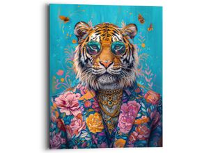 8714597670103 - Deco-Panel REINDERS Dressed Tiger bunt (farbe bild(er) mehrfarbig) B40cm H50cm T2cm Bilder