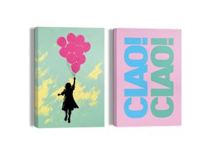 8714597671773 - Leinwandbild REINDERS Ciao Ciao rosa (farbe bild(er) rosa) B20cm H30cm T5cm Bilder