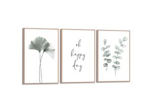 8714597671926 - Poster REINDERS Green Twigs grün (farbe bild(er) grün) B20cm H30cm T16cm Bilder