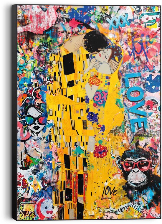 8714597679755 - Wandbild REINDERS The Modern Kiss gelb (farbe bild(er) gelb) B60cm H90cm T3cm Bilder 8714597679755 - Wandbild REINDERS The Modern Kiss gelb (farbe bild(er) gelb) B60cm H90cm T3cm Bilder