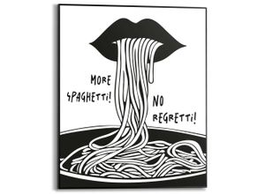 8714597679885 - Poster REINDERS More Spaghetti schwarz (farbe bild(er) schwarz weiß) B40cm H50cm T16cm Bilder Küche - Schwarz-Weiß - MDF - Essen und Trinken - 40x50 cm