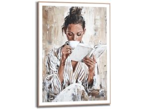 8714597682090 - Poster REINDERS Morning Reading braun (farbe bild(er) braun) B50cm H70cm T22cm Bilder Wohnzimmer - Frau - Lesen - Kaffee - Braun - MDF - Menschen - 50x70 cm 8714597682090 - Poster REINDERS Morning Reading braun (farbe bild(er) braun) B50cm H70cm T22cm Bilder Wohnzimmer - Frau - Lesen - Kaffee - Braun - MDF - Menschen - 50x70 cm