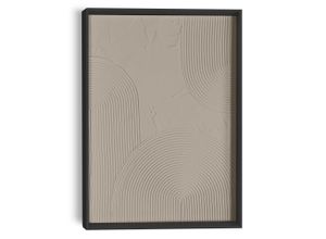 8714597683929 - Wandbild REINDERS Reliefbögen taupe braun (farbe bild(er) braun) B30cm H40cm T3cm Bilder Wohnzimmer - Braun - MDF - Abstrakt - 30x40 cm