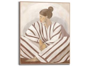 8714597685213 - Poster REINDERS Zen Lady braun (farbe bild(er) braun) B40cm H50cm T16cm Bilder Schlafzimmer - Braun - MDF - Spiritualität - 40x50 cm