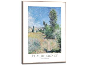 8714597685237 - Poster REINDERS Monet - landscape in Ile Saint-Martin blau (farbe bild(er) blau) B50cm H70cm T22cm Bilder Wohnzimmer - Blau - MDF - Kunst - 50x70 cm