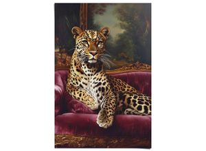 8714597685251 - Poster REINDERS Sofa Panther bunt (farbe bild(er) mehrfarbig) B61cm H915cm T01cm Bilder Wohnzimmer - Mehrfarbig - 150 gr Papier - Tiere - 61x915 cm