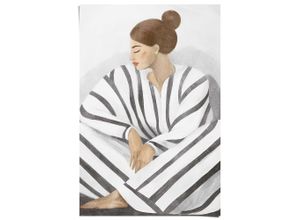 8714597685299 - Poster REINDERS Zen-Dame grau weiß (farbe bild(er) weiß) B61cm H915cm T01cm Bilder Schlafzimmer - Weiß - 150 gr Papier - Frauen - 61x915 cm