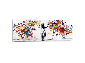 8714597685466 - Deco-Panel REINDERS Graffiti-Schmetterlinge bunt (farbe bild(er) mehrfarbig) B90cm H30cm T2cm Bilder Teenager Zimmer - Mehrfarbig - MDF - Street Art - 90x30 cm 8714597685466 - Deco-Panel REINDERS Graffiti-Schmetterlinge bunt (farbe bild(er) mehrfarbig) B90cm H30cm T2cm Bilder Teenager Zimmer - Mehrfarbig - MDF - Street Art - 90x30 cm