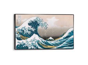 8714597685794 - Wandbild REINDERS Hokusai Große Welle blau (farbe bild(er) blau) B118cm H70cm T37cm Bilder Home Office - Blau - MDF - Berühmte Künstler - 118x70 cm 8714597685794 - Wandbild REINDERS Hokusai Große Welle blau (farbe bild(er) blau) B118cm H70cm T37cm Bilder Home Office - Blau - MDF - Berühmte Künstler - 118x70 cm