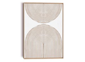 8714597688191 - Wandbild REINDERS Reliefbögen beige (farbe bild(er) beige) B50cm H70cm T3cm Bilder Wohnzimmer - Beige - MDF - Abstrakt - 50x70 cm