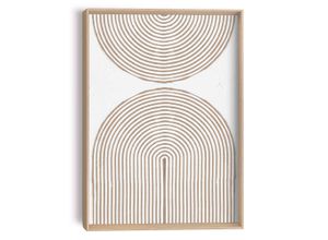 8714597688306 - Wandbild REINDERS Reliefbögen beige (farbe bild(er) beige) B30cm H40cm T3cm Bilder Wohnzimmer - Beige - MDF - Abstrakt - 30x40 cm