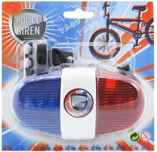 8714627550009 - Polizeisirene und Blinklicht für Fahrräder 8714627550009 - Polizeisirene und Blinklicht für Fahrräder