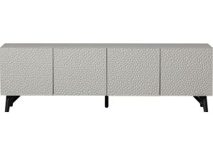 8714713164882 - TV-Schrank WOOOD Carved Organic Tv Meubel Mist Schränke Gr B H T 185 cm x 56 cm x 46 cm weiß TV-Sideboards