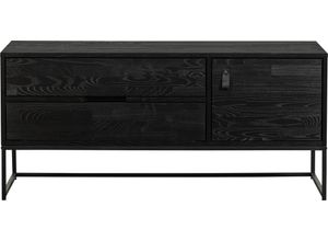 8714713197866 - TV-Schrank WOOOD Silas Schränke Gr B H T 120 cm x 55 cm x 44 cm schwarz