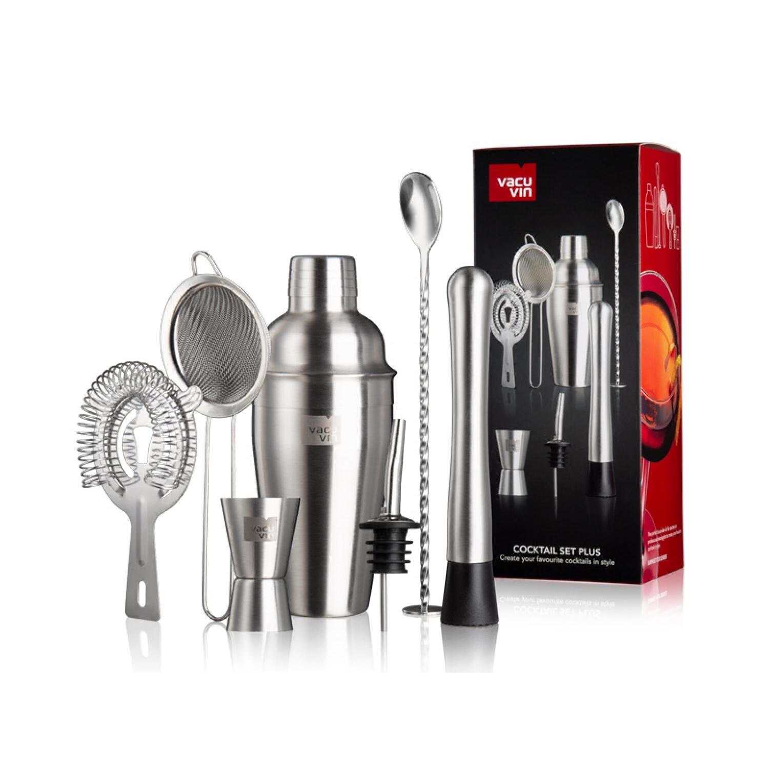 8714793788916 - 7-teiliges Cocktailset aus Edelstahl Vacu Vin