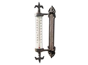 8714982115028 - Fensterrahmen draußen Thermometer Gusseisen Antik Look 6x10x30cm - Esschert Design