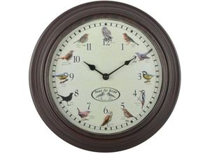 8714982136542 - Esschert Design Uhr mit Vogelgezwitscher