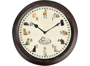 8714982162763 - Esschert Design Uhr mit Katzengeräuschen