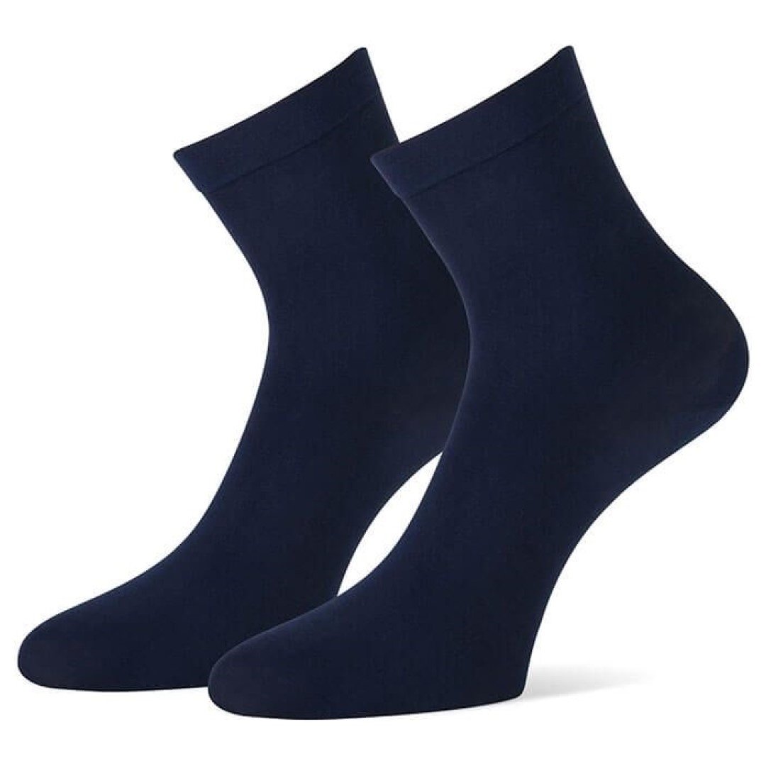 8714987820521 - Damen Baumwollsocken - Marine - Größe 39-42 - (3er-Pack)