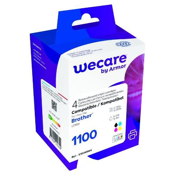 8715057210600 - WeCare Tintenpatrone komp mit brother LC1100 Inhalt 17ml 4 Farben 8715057210600 Brother 8715057210600 - WeCare Tintenpatrone komp mit brother LC1100 Inhalt 17ml 4 Farben 8715057210600 Brother