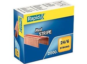 8715274000008 - Strong Red Stripe 24 6 Heftklammern 11700245 Kupfer Stahl Kupfer 2000 Heftklammern