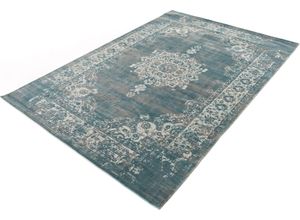 8715342013381 - Cool Vintage Teppich Grau Blau 133 x 200 cm