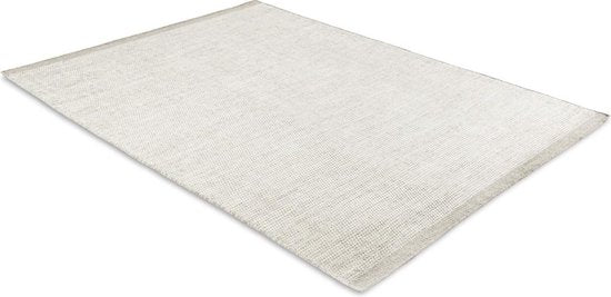 8715342024202 - LIFA LIVING Teppich - Vintage - Wolle - Kamel & Weiß - 140 x 200 cm