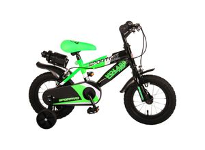 8715347020315 - Kinderfahrrad Sportivo für Jungen 12 Zoll Kinderrad Neongrün Schwarz