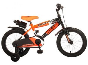 8715347020629 - Volare Sportivo Kinderfahrrad - Jungen - 16 Zoll - Neon Orange Schwarz - 95% zusammengebaut