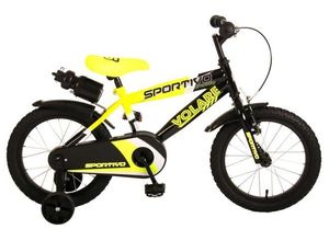 8715347020643 - Volare Sportivo Kinderfahrrad - Jungen - 16 Zoll - Neon Gelb Schwarz - 95% zusammengebaut