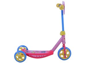 8715347110344 - Woezel & Pip Scooter für Mädchen Kinderrad in Rosa Blau Gelb