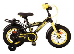 8715347211775 - Volare Thombike Kinderfahrrad - Jungen - 12 Zoll - Schwarz Gelb - Zweihandbremsen