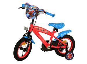 8715347212833 - Kinderfahrrad Spider-Man für Jungen 12 Zoll Kinderrad in Blau Rot