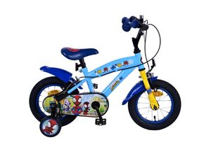 8715347212918 - Kinderfahrrad Spidey für Jungen 12 Zoll Kinderrad in Blau Fahrrad