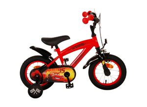 8715347212932 - Kinderfahrrad Disney Cars für Jungen 12 Zoll Kinderrad in Rot