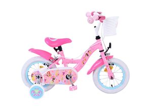 8715347212994 - Kinderfahrrad Disney Princess für Mädchen 12 Zoll Kinderrad in Rosa