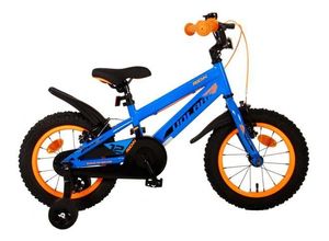 8715347213267 - Volare Rocky Kinderfahrrad - Jungen - 14 Zoll - Blau - Zwei Handbremsen