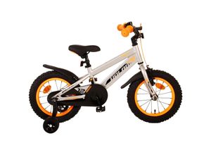 8715347213298 - Kinderfahrrad Rocky für Jungen 14 Zoll Kinderrad in Grau Fahrrad