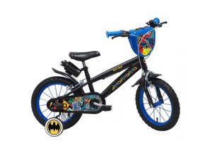 8715347213397 - Kinderfahrrad Batman für Jungen 14 Zoll Kinderrad in Schwarz Fahrrad