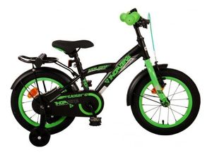 8715347213748 - Kinderfahrrad Thombike für Jungen 14 Zoll Kinderrad in Schwarz Grün